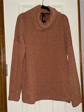 Bobi Rust-Colored Cowl Neck Sweater